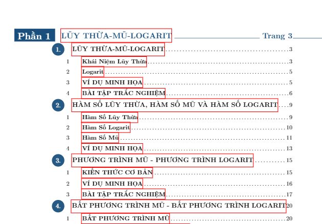 Tóm tắt lý thuyết và trắc nghiệm lũy thừa mũ logarit Nguyễn Hữu Nhanh Tiến