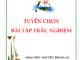 Tuyển chọn bài tập trắc nghiệm Đại số và Giải tích 11 Nguyễn Thắng An